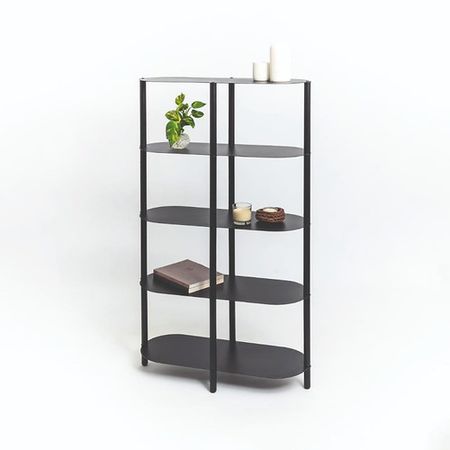 Estanteria metal 5 pisos DS Home 142 x 80 x 27 cm Negro