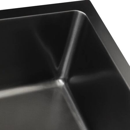 Pileta de Cocina Essentia Simple 660B Grafito Satinado Mi Pileta