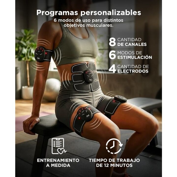 Estimulador Muscular Gadnic Abdominales Piernas - Vista 4