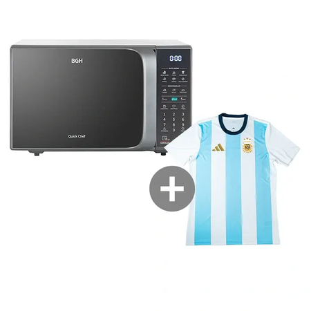 Microondas Digital Bgh 20 Litros B120Ds20 Plata