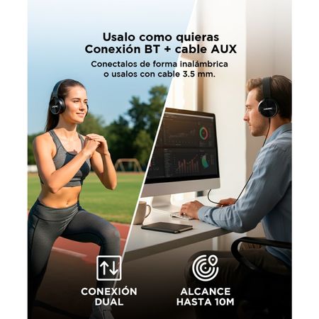 Auriculares Bluetooth Gadnic A122 Manos Libres Inalambrico Negro