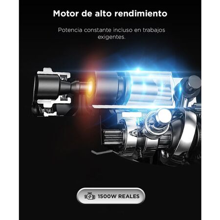 Rotomartillo Bron by Gadnic 3 en 1 Alta Potencia 1500W Velocidad Ajustable SDS Plus 800 RPM 5J 230V 50Hz Kit Completo Broca Copa 60 mm