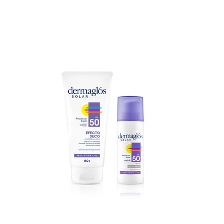 Dermaglos Set Protector Solar Efecto Seco Facial + Corporal