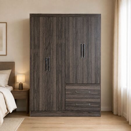 Placard Ropero Dakota 4 Puertas 2 Cajones Reforzado Maximo Fortaleza