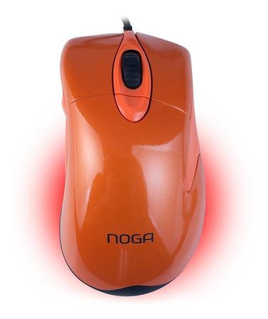 Mouse Gamer Noga Stormer Colors St-g400 Led Rgb 3200 Dpi Naranja
