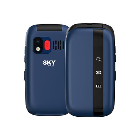 Celular Sky Flip 4G 64MB 128MB Bluetooth Azul