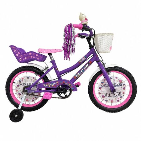 Bicicleta Futura Twiggy 4045 R16 Niños Violeta