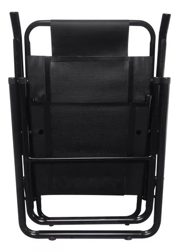 Reposera Plegable Descansar 80040 Black Caño Aluminio 5 Posiciones - Vista 3