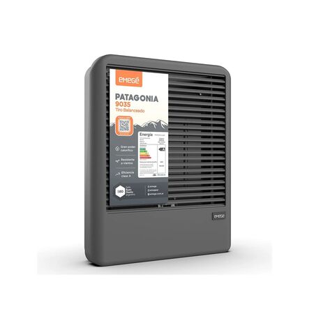 ESTUFA A GAS EMEGE LINEA PATAGONIA TB MG 9035 TIRO BALANCEADO 3500 KCAL H