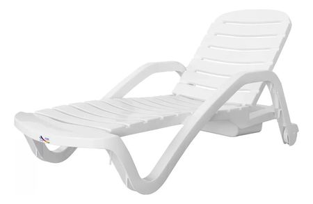 Reposera Piletera Plastica con Ruedas Quality Plastic 40111