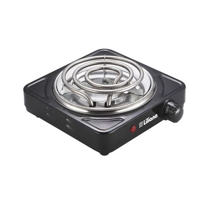 Anafe Portatil Electrico Negro 1100 Watts - 1 Hornalla Liliana Aa911