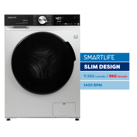 LAVASECARROPAS SMARTLIFE WDI11581400W 1400RPM INVERTER 11 5KG