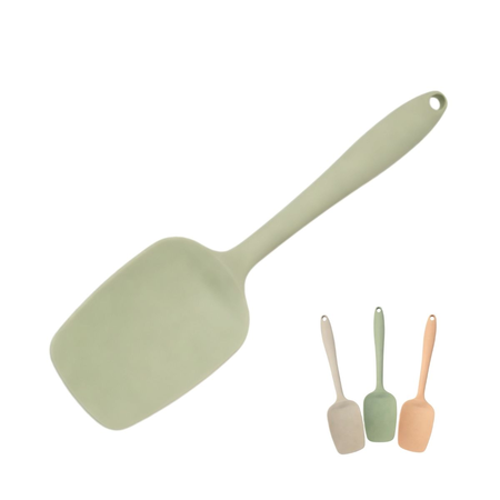 Espatula Cuchara Silicona Verde