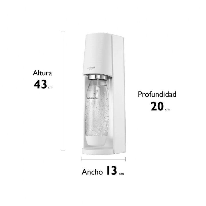 Maquina De Soda Sodastream Terra Botella 1 litro Blanco 1012811540 - Vista 3