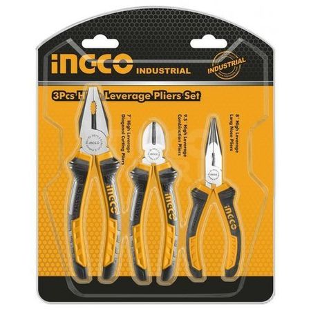 Set de pinza y alicates Ingco 8'' 6'' 6'' (3PCS) ( HKPS08318)
