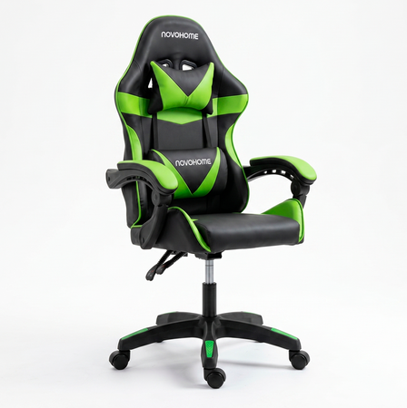 Silla Gamer Ergonómica Giratoria y Reclinable 120kg Novohome