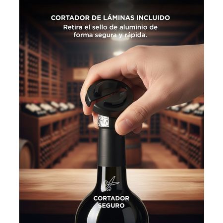 Kit de Vino Gadnic Sacacorchos Eléctrico Decantador Bomba de Vacío