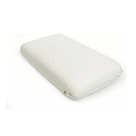 almohada 65x35x11 microfibra plana blue rest