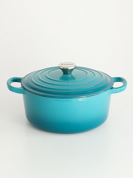 Cacerola Feuer Paellera de hierro enlozado 30 cm celeste - Vista 4