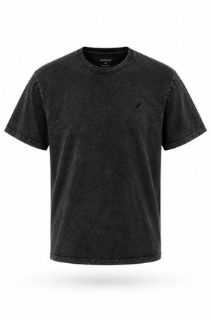 Remera Clasicc Wash Negra