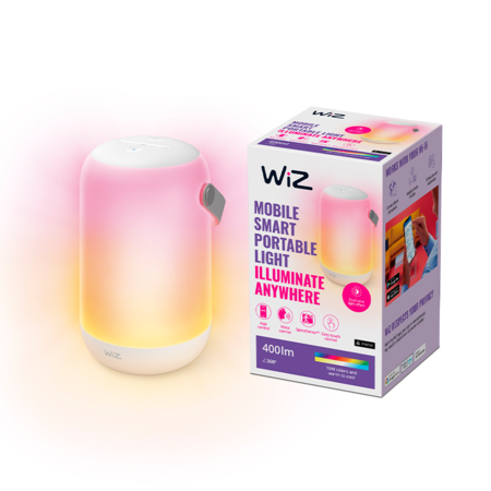 Lámpara Portátil Wiz Luz Blanca y Colores Alexa/Google Home