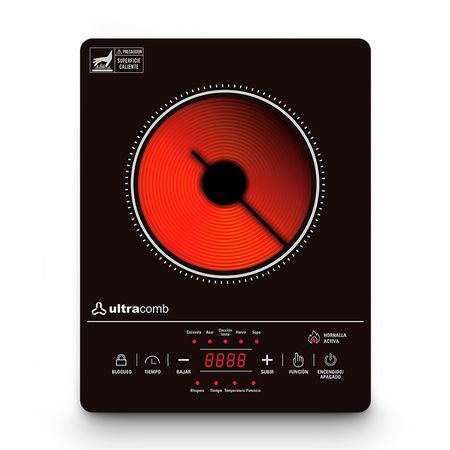 Anafe Electrico Ultracomb 1 Hornalla 2000w con Display AN-2211