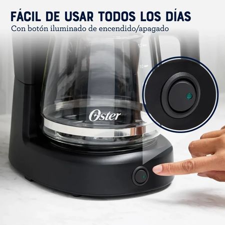 Cafetera De Filtro Oster Dcs121b 12 Tazas Negra