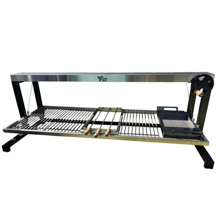 Parrilla Interior Estilo Libre Acero Inoxidable 110 Cm