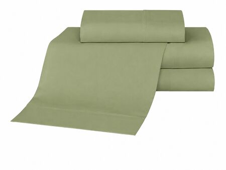 Juego de sábanas Danubio Colors 1 ½ Plazas 144 Hilos Verde