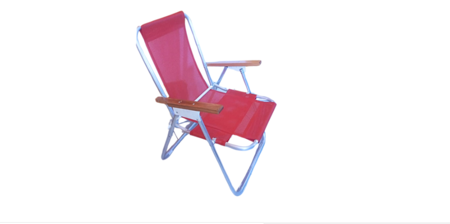 Sillon Aluminio Coversol Rojo Sol Y Luna