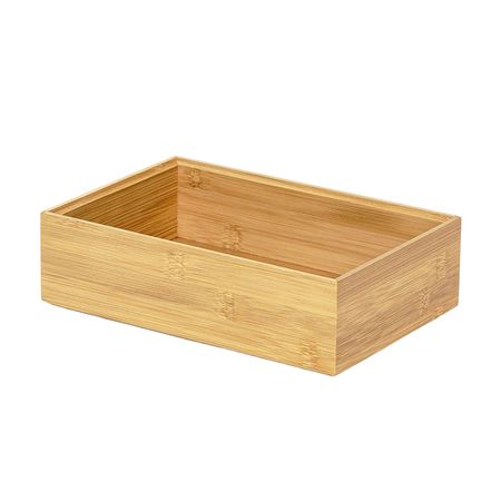 Organizador Contenedor Bambú Apilable 23x15x6,8 Cm - Suka