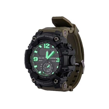 Reloj Digital Gadnic RM80F23 Hombres Sumergible Alarma Cronometro Display LED
