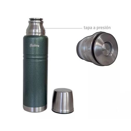  Termo Hudson Acero 1 Litro De Acero Inoxidable VERDE