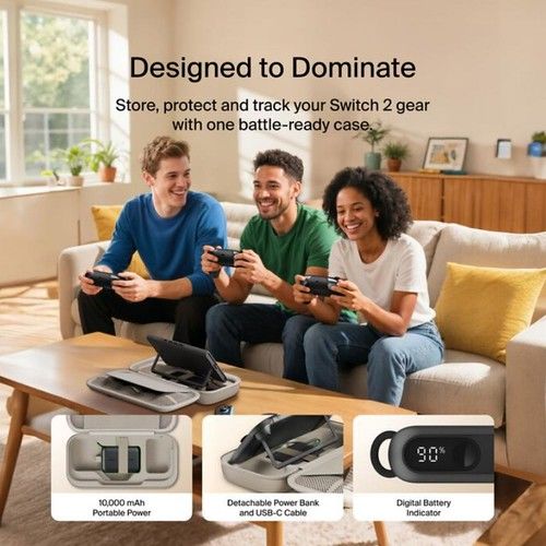 Charging Case 20W Belkin para NINTENDO SWITCH 2 Charcoal - Vista 10