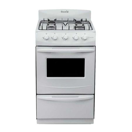 Cocina Escorial Gas Natural Candor 51 Cm Blanca