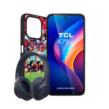 Combo TCL K70 12+128GB Midnight Black + Auriculares Hune Over-ear