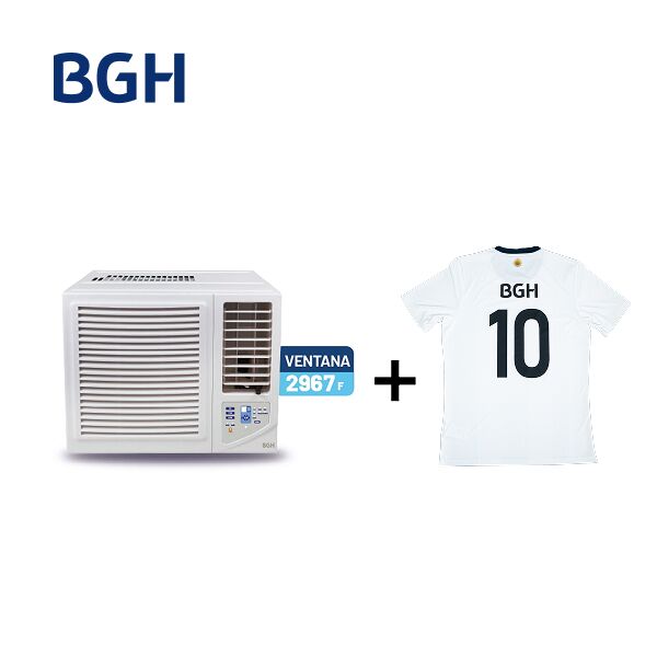 Combo Aire Acondicionado Ventana Frío BGH 3000 Fg BC35WFAW + Camiseta BGH adidas Talle L - Vista 2