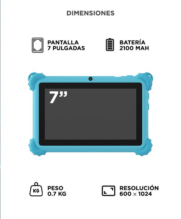 Tablet Digital Gadnic 1GB RAM 8GB Android 7 Pulgadas - Vista 6