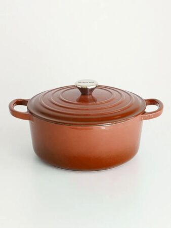 Cacerola Hierro Enlozado Feuer 25 cm Moca