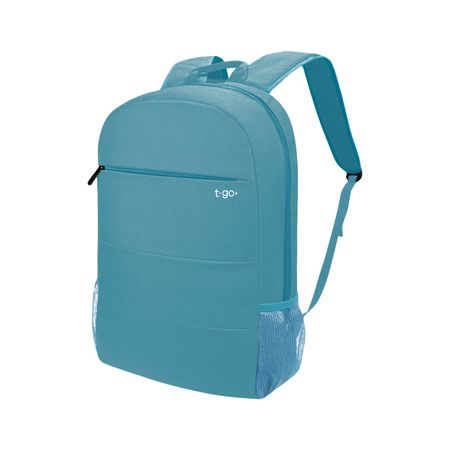 Mochila Urbana Nylon Reforzada Mujer Hombre para Notebook Color Celeste
