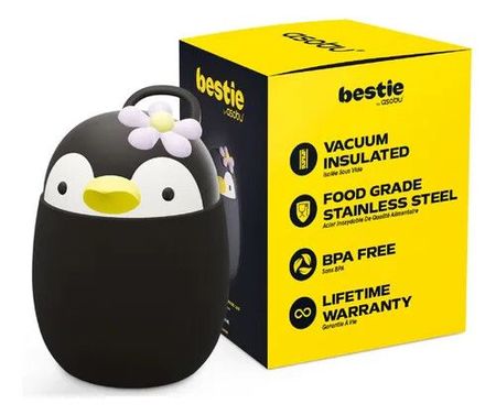  Termo Alimentos Asobu 590 ml Acero Inoxidable Bestie Infantil Pinguino