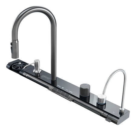 Modulo De Griferia Inteligente Para Cocina Gloa Gris Mate