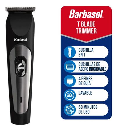 Cortadora Inalámbrica Barbasol Cbt1-6001-arg Resistente Agua Negro