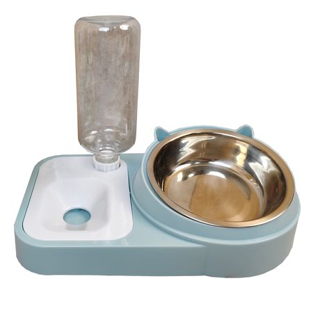 Comedero con bebedero para mascotas