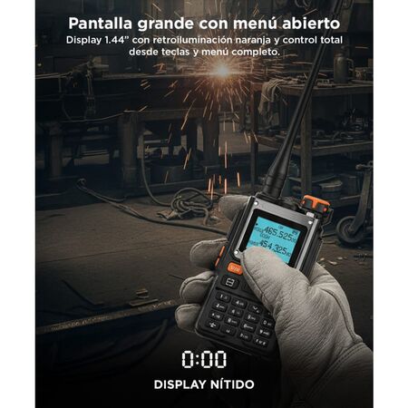 Handy Baofeng Radio FM 76-108MHz Batería Manos Libres