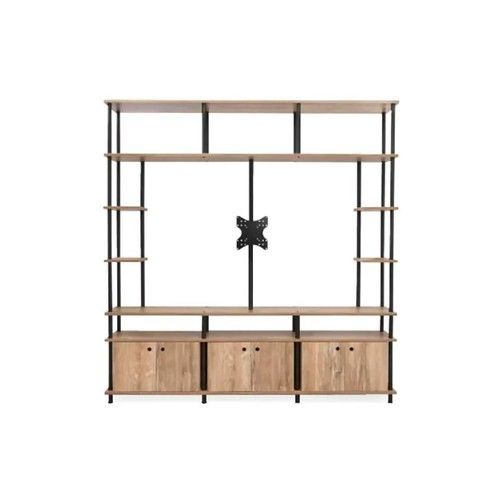 Rack de TV Industrial DS Home 192 x 30 x 200 cm Roble Atakama - Vista 3