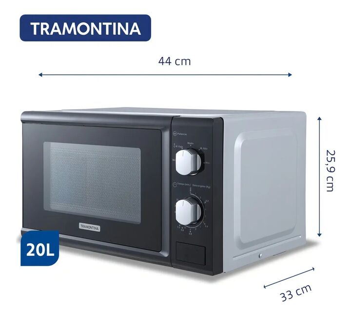 Microondas Tramontina Mecanico Glass Cook 20L - Vista 4