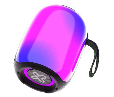 PARLANTE KLIPXTREME ZOUNDFIRE PORTATIL STEREO  TRUE WIRELES LED LIGHT  16HS-12-IPX6 RGB (KBS-250BK