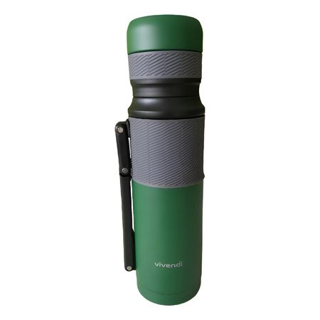 Termo Matero Vivendi 1.2 L Acero Inox Asa Plegable Verde  Verde