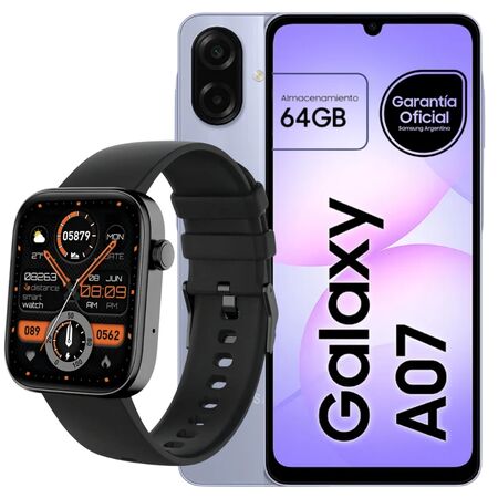 Samsung Galaxy A07 64GB  + Smartwatch Colmi P71 